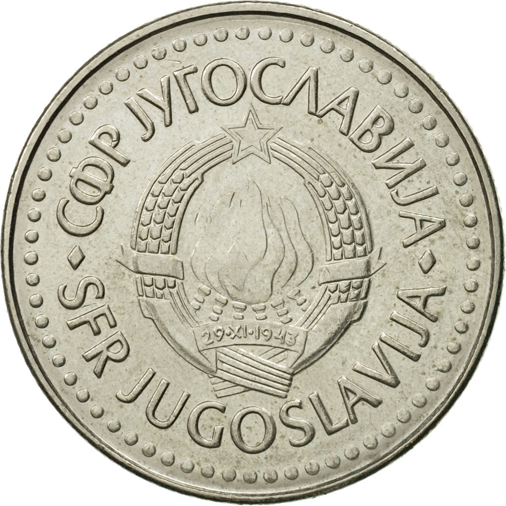 Monnaie, Yougoslavie, 100 Dinara, 1986, TTB, Copper-Nickel-Zinc, KM:114