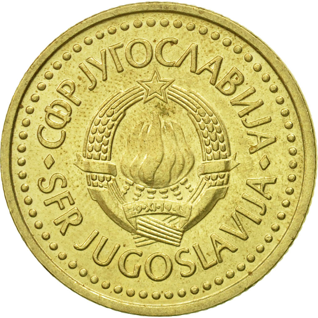 Coin, Yugoslavia, 2 Dinara, 1983, EF(40-45), Nickel-brass, KM:87