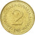 Moneda, Yugoslavia, 2 Dinara, 1983, MBC, Níquel - latón, KM:87