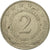 Coin, Yugoslavia, 2 Dinara, 1981, VF(30-35), Copper-Nickel-Zinc, KM:57
