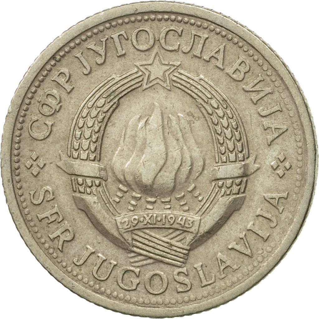 Moneda, Yugoslavia, Dinar, 1979, BC+, Cobre - níquel - cinc, KM:59