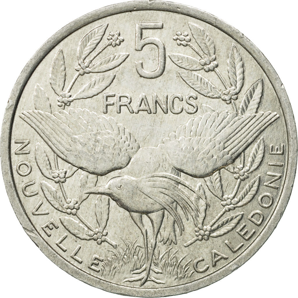 Monnaie, Nouvelle-Calédonie, 5 Francs, 1989, Paris, TTB+, Aluminium, KM:16