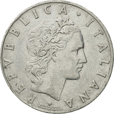 Coin, Italy, 50 Lire, 1959, Rome, VF(30-35), Stainless Steel, KM:95.1