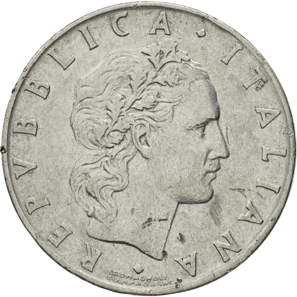 Münze, Italien, 50 Lire, 1962, Rome, S+, Stainless Steel, KM:95.1