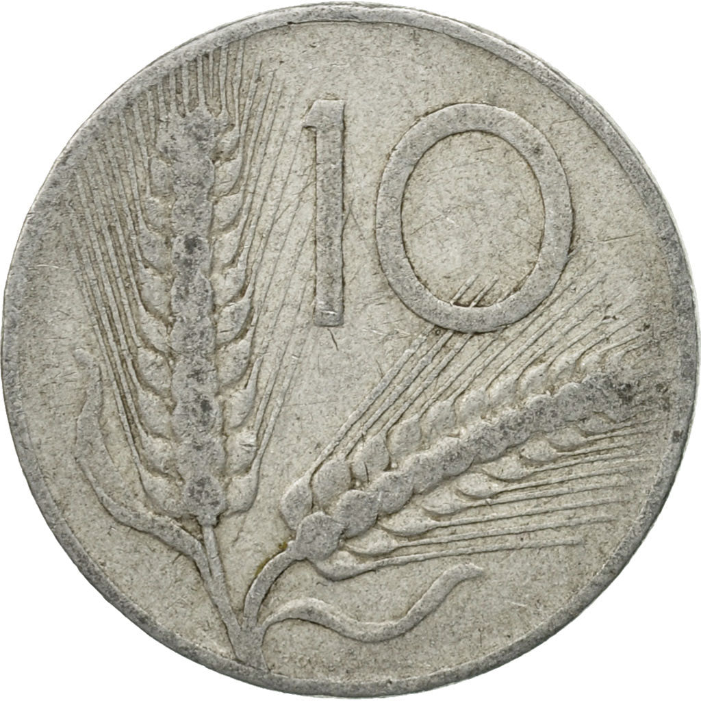 Monnaie, Italie, 10 Lire, 1951, Rome, TB, Aluminium, KM:93