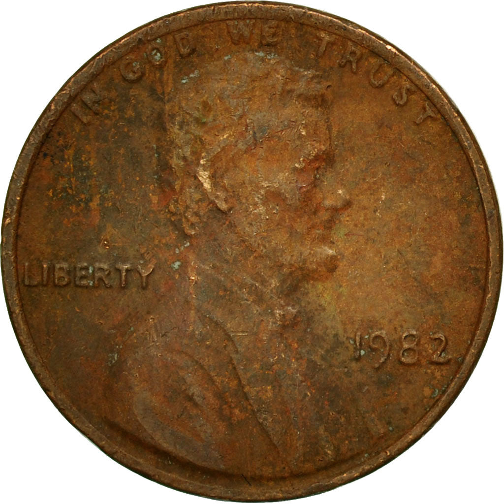 Moneta, Stati Uniti, Lincoln Cent, Cent, 1982, U.S. Mint, Philadelphia, MB