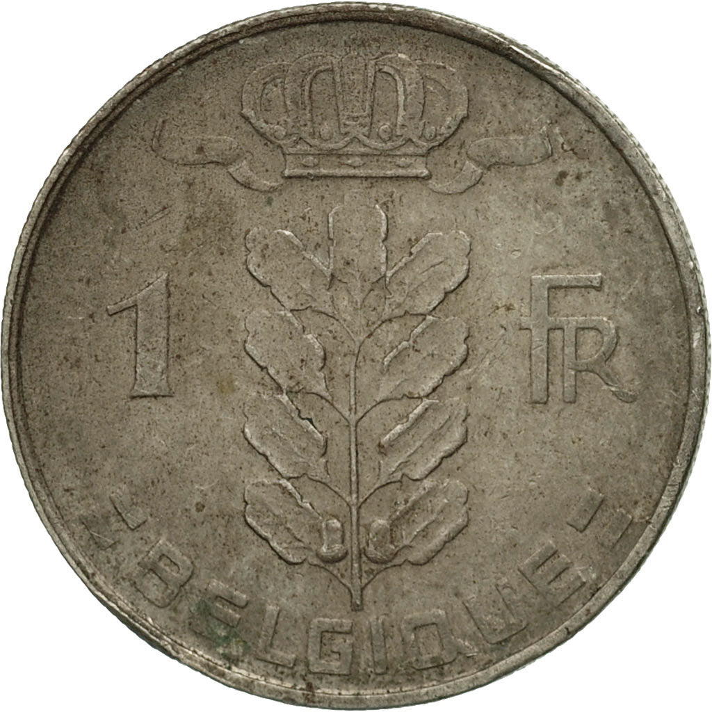Moneda, Bélgica, Franc, 1965, BC+, Cobre - níquel, KM:142.1