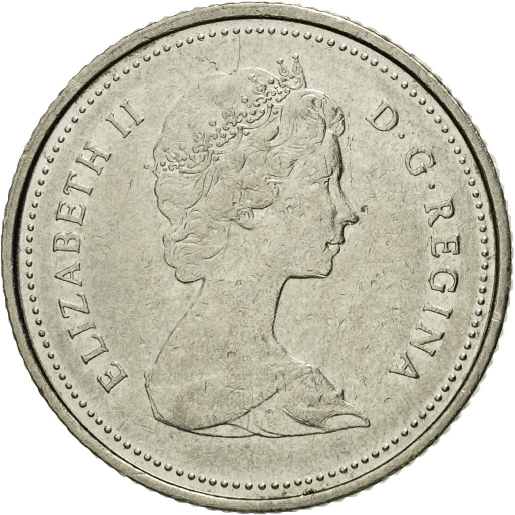 Coin, Canada, Elizabeth II, 10 Cents, 1980, Royal Canadian Mint, Ottawa
