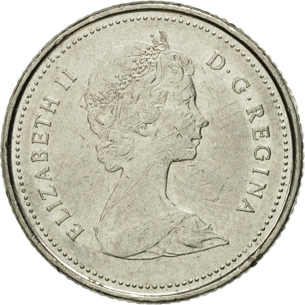 Coin, Canada, Elizabeth II, 10 Cents, 1981, Royal Canadian Mint, Ottawa