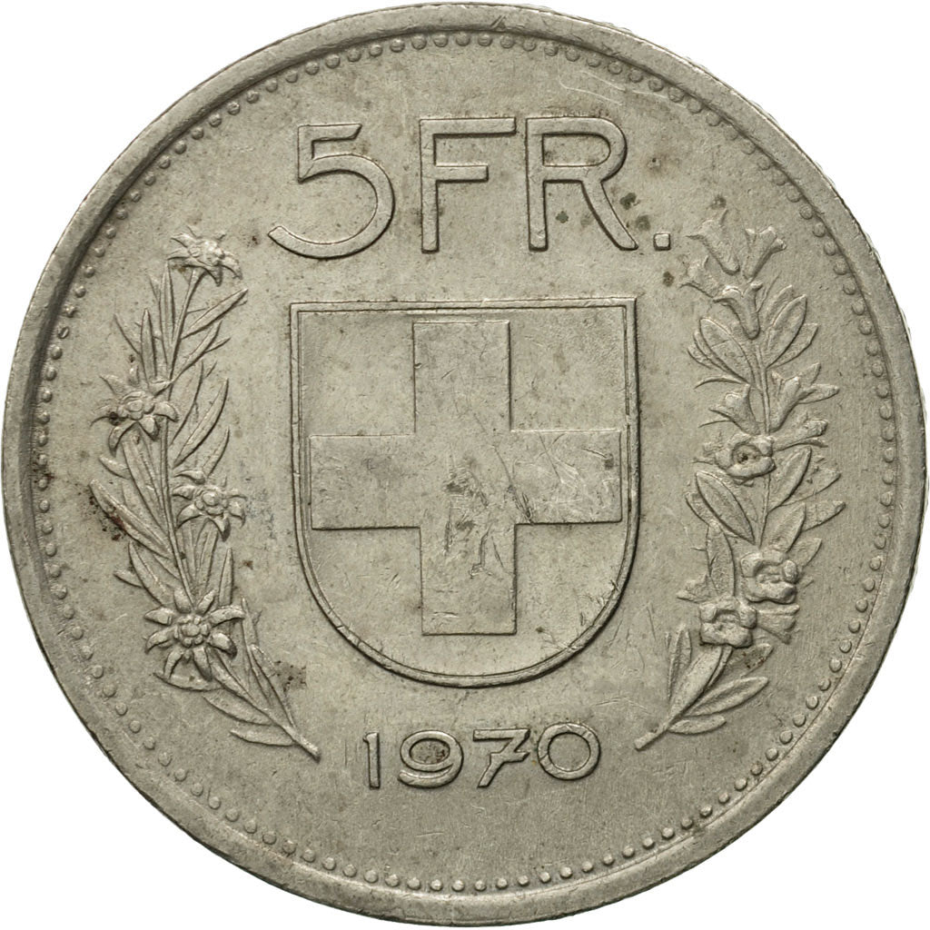 Monnaie, Suisse, 5 Francs, 1970, Bern, TB+, Copper-nickel, KM:40a.1