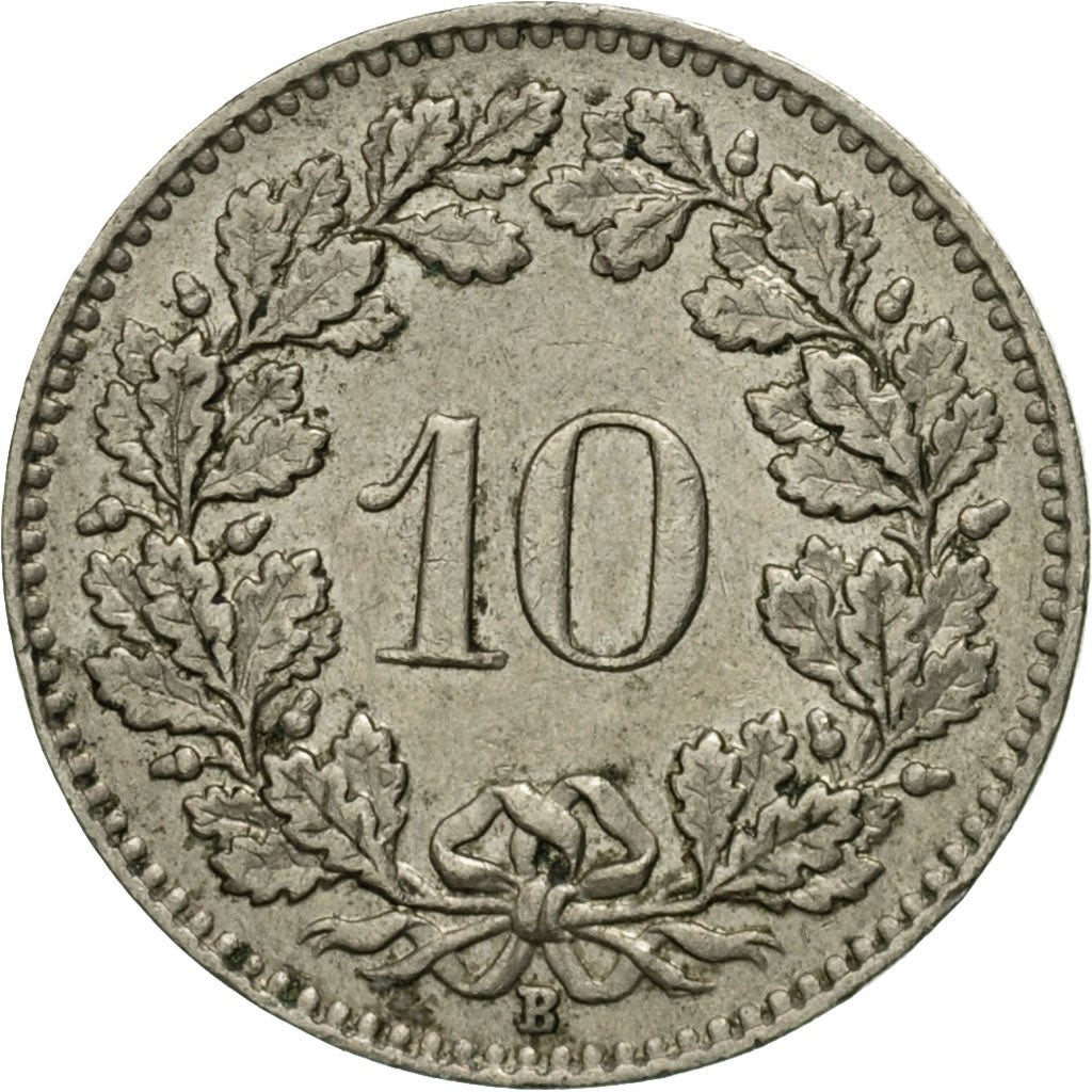 Coin, Switzerland, 10 Rappen, 1959, Bern, VF(30-35), Copper-nickel, KM:27