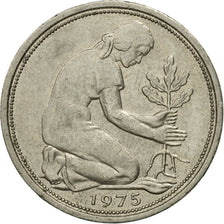 Munten, Federale Duitse Republiek, 50 Pfennig, 1975, Munich, ZF, Copper-nickel