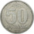Moneda, REPÚBLICA DEMOCRÁTICA ALEMANA, 50 Pfennig, 1968, Berlin, BC+