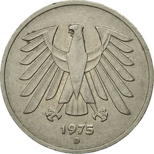 Monnaie, République fédérale allemande, 5 Mark, 1975, Munich, TB+
