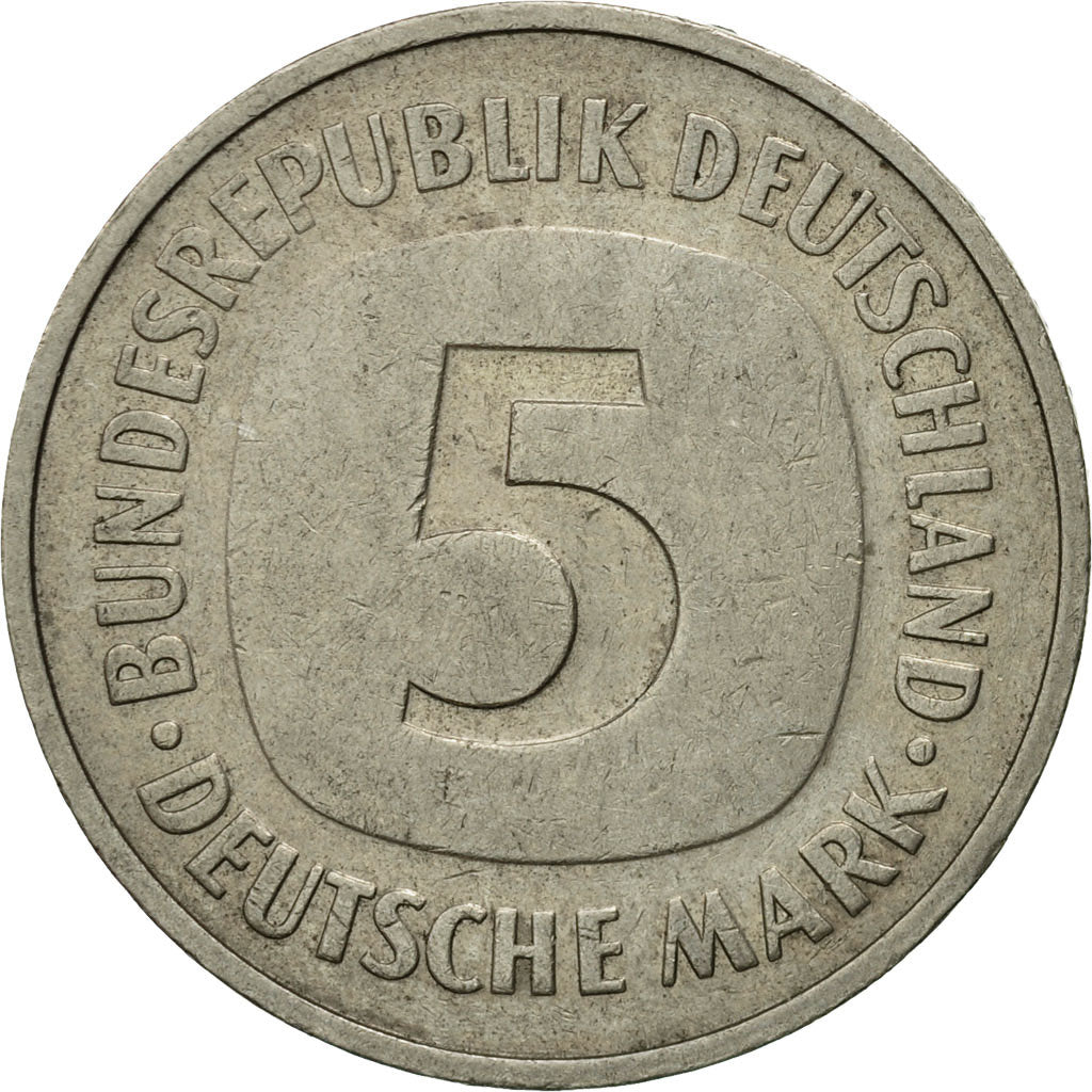 Monnaie, République fédérale allemande, 5 Mark, 1975, Munich, TB+