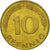 Moneta, Niemcy - RFN, 10 Pfennig, 1988, Stuttgart, VF(30-35), Mosiądz powlekany