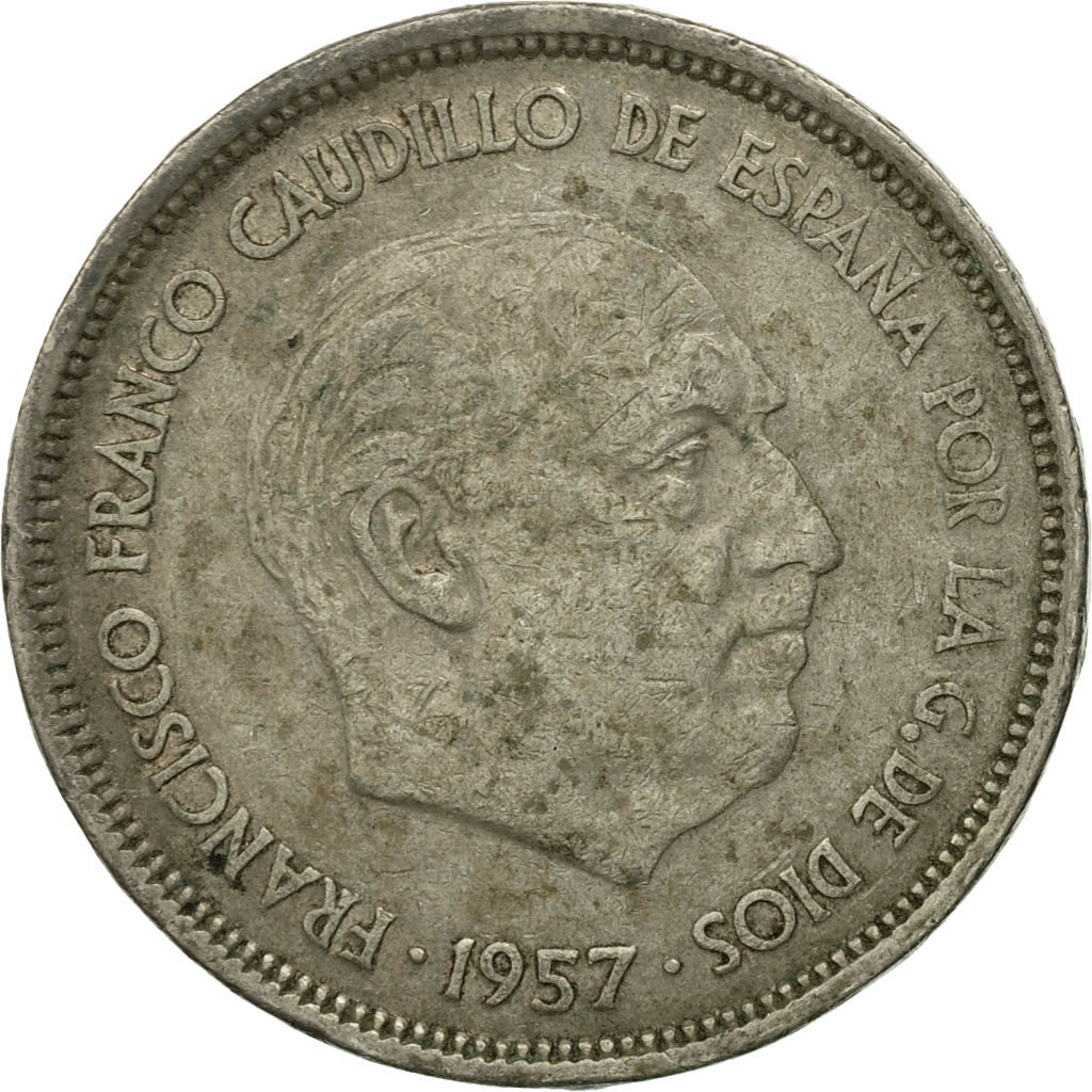 Coin, Spain, Caudillo and regent, 25 Pesetas, 1961, VF(20-25), Copper-nickel