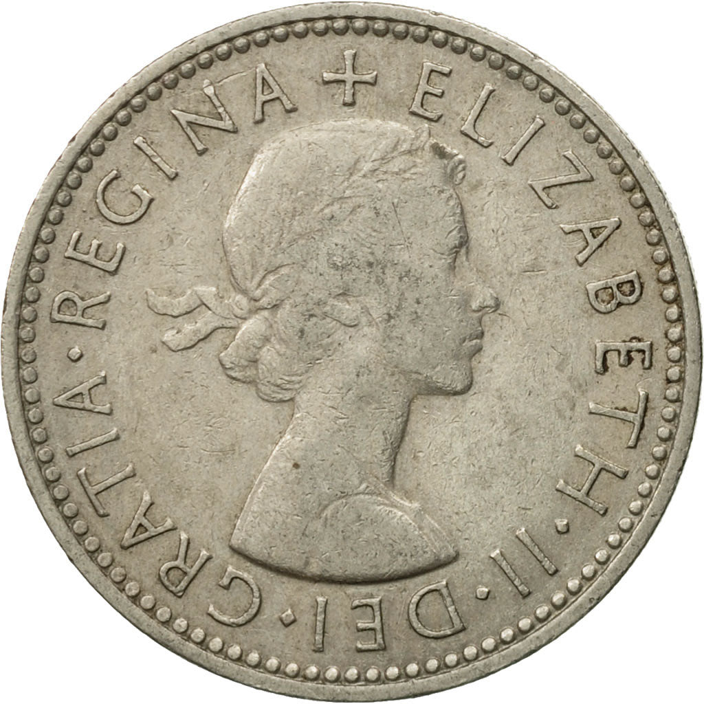 Coin, Great Britain, Elizabeth II, Shilling, 1966, VF(30-35), Copper-nickel