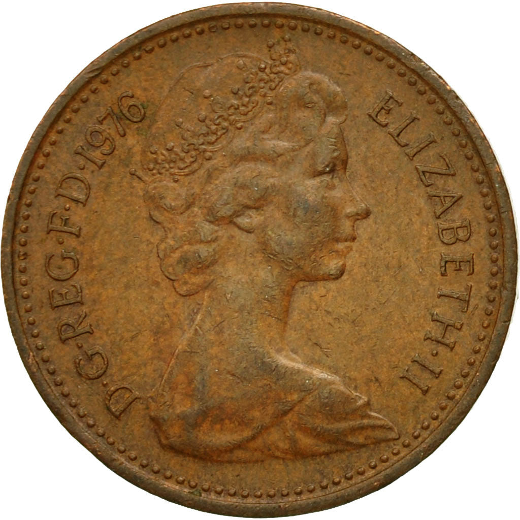 Monnaie, Grande-Bretagne, Elizabeth II, New Penny, 1976, TB+, Bronze, KM:915