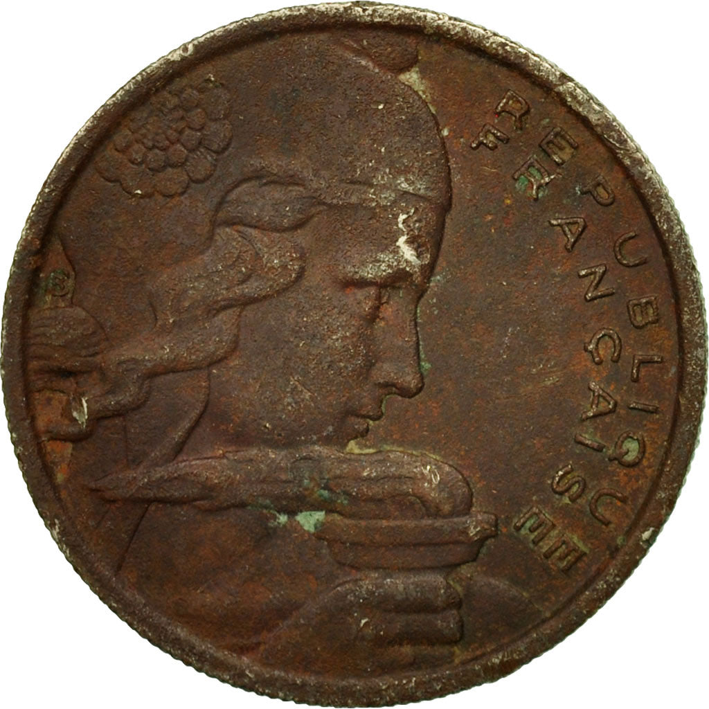 Moneta, Francja, Cochet, 100 Francs, 1955, Paris, VF(20-25), Miedź-Nikiel