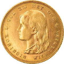 Coin, Netherlands, Wilhelmina I, 10 Gulden, 1897, MS(63), Gold, KM:118
