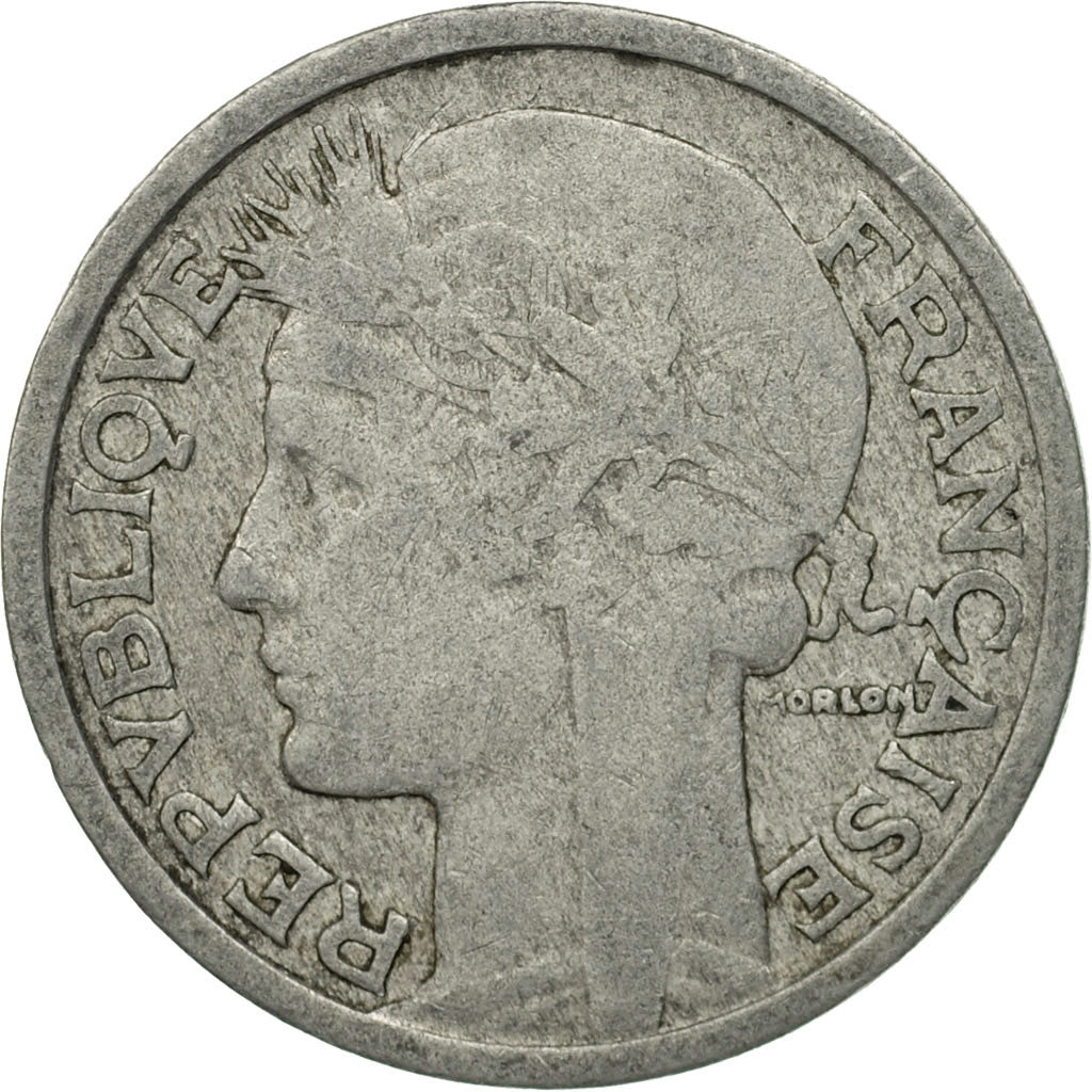 Monnaie, France, Morlon, 2 Francs, 1945, Paris, TB, Aluminium, Gadoury:538a