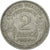 Moneda, Francia, Morlon, 2 Francs, 1958, Paris, BC+, Aluminio, KM:886a.1