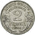 Moneda, Francia, Morlon, 2 Francs, 1948, Paris, BC+, Aluminio, KM:886a.1