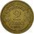 Moneda, Francia, Morlon, 2 Francs, 1936, Paris, BC+, Aluminio - bronce, KM:886