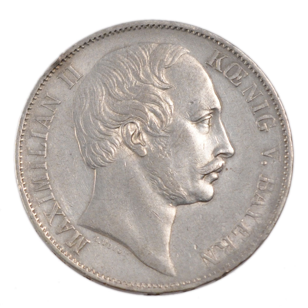 GERMAN STATES, Thaler, Vereins, 1858, Munich, KM #852, VF(30-35), Silver, 18.40