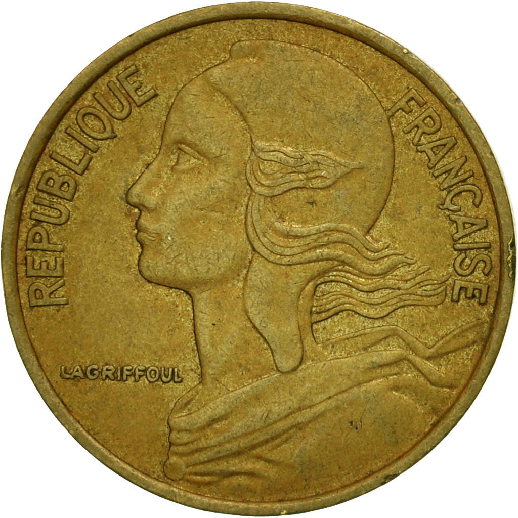 Moneta, Francja, Marianne, 5 Centimes, 1974, Paris, EF(40-45), Aluminium-Brąz