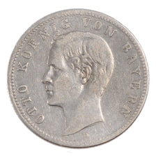 Coin, German States, BAVARIA, Otto, 2 Mark, 1896, Munich, VF(30-35), Silver