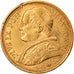 Moneta, DEPARTAMENTY WŁOSKIE, PAPAL STATES, Pius IX, 20 Lire, 1868, Roma