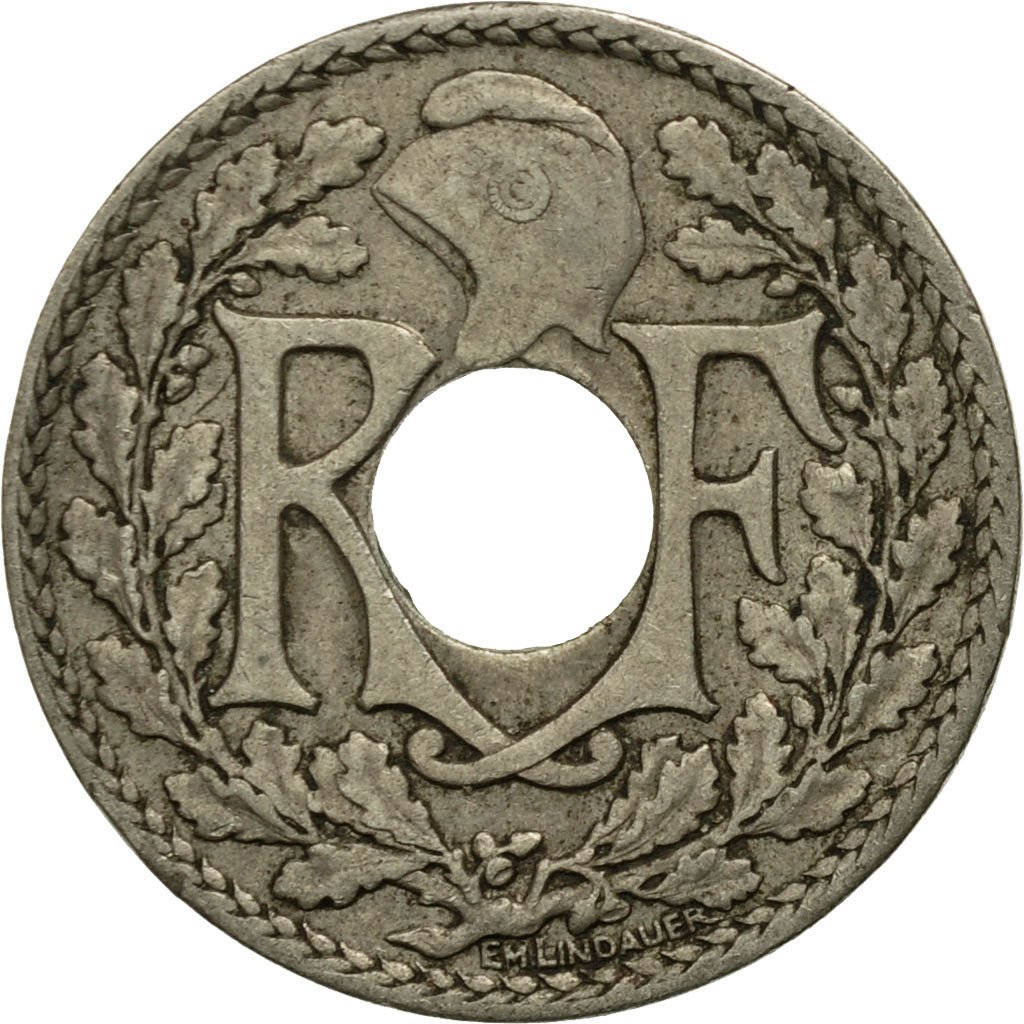 Moneta, Francia, Lindauer, 10 Centimes, 1925, Paris, MB+, Rame-nichel, KM:866a