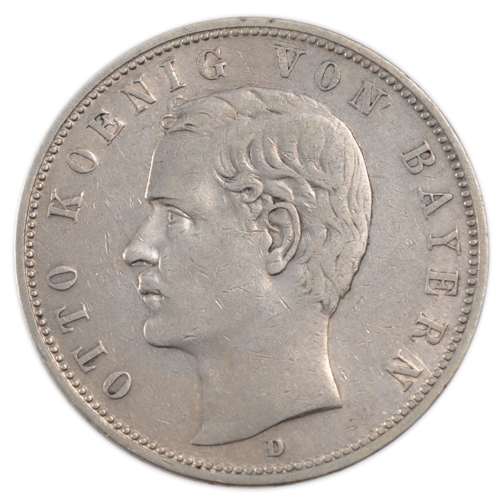 Monnaie, Etats allemands, BAVARIA, Otto, 5 Mark, 1904, Munich, TB+, Argent