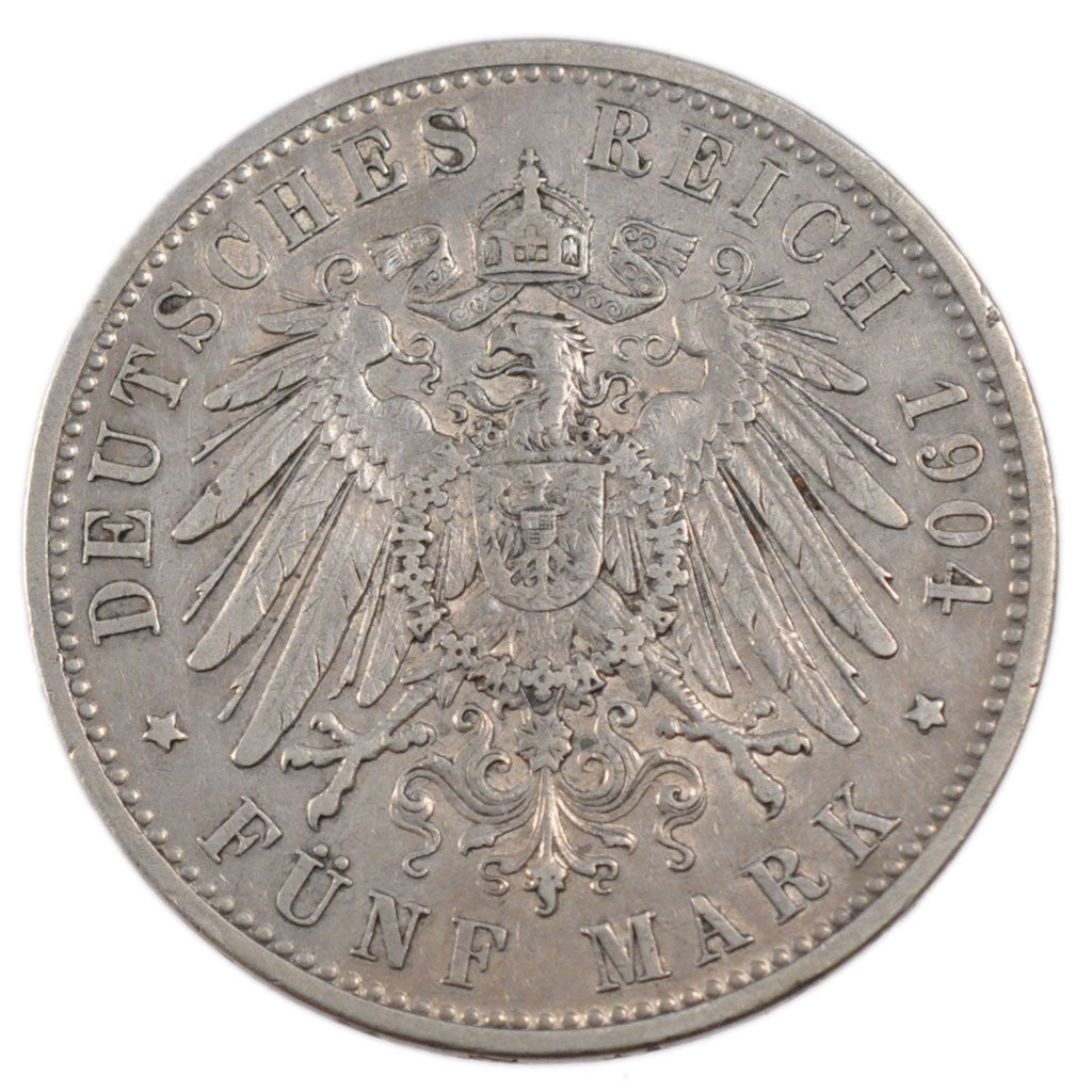 Monnaie, Etats allemands, BAVARIA, Otto, 5 Mark, 1904, Munich, TB+, Argent