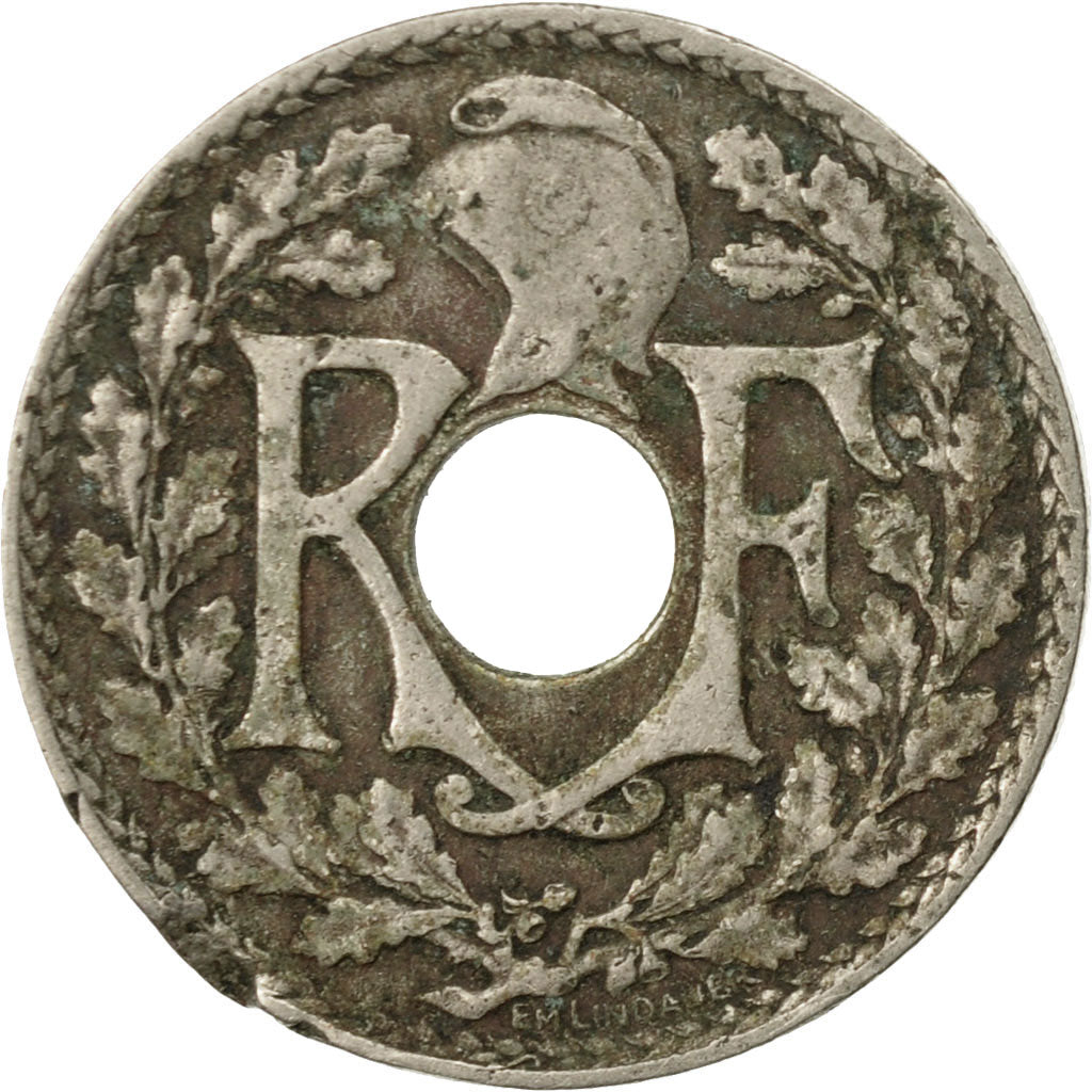 Moneta, Francja, Lindauer, 10 Centimes, 1920, Paris, F(12-15), Miedź-Nikiel