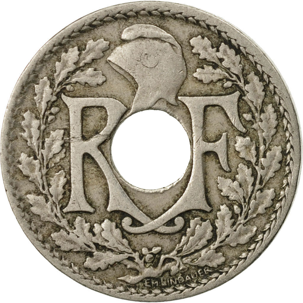 Moneta, Francia, Lindauer, 10 Centimes, 1918, Paris, MB+, Rame-nichel, KM:866a