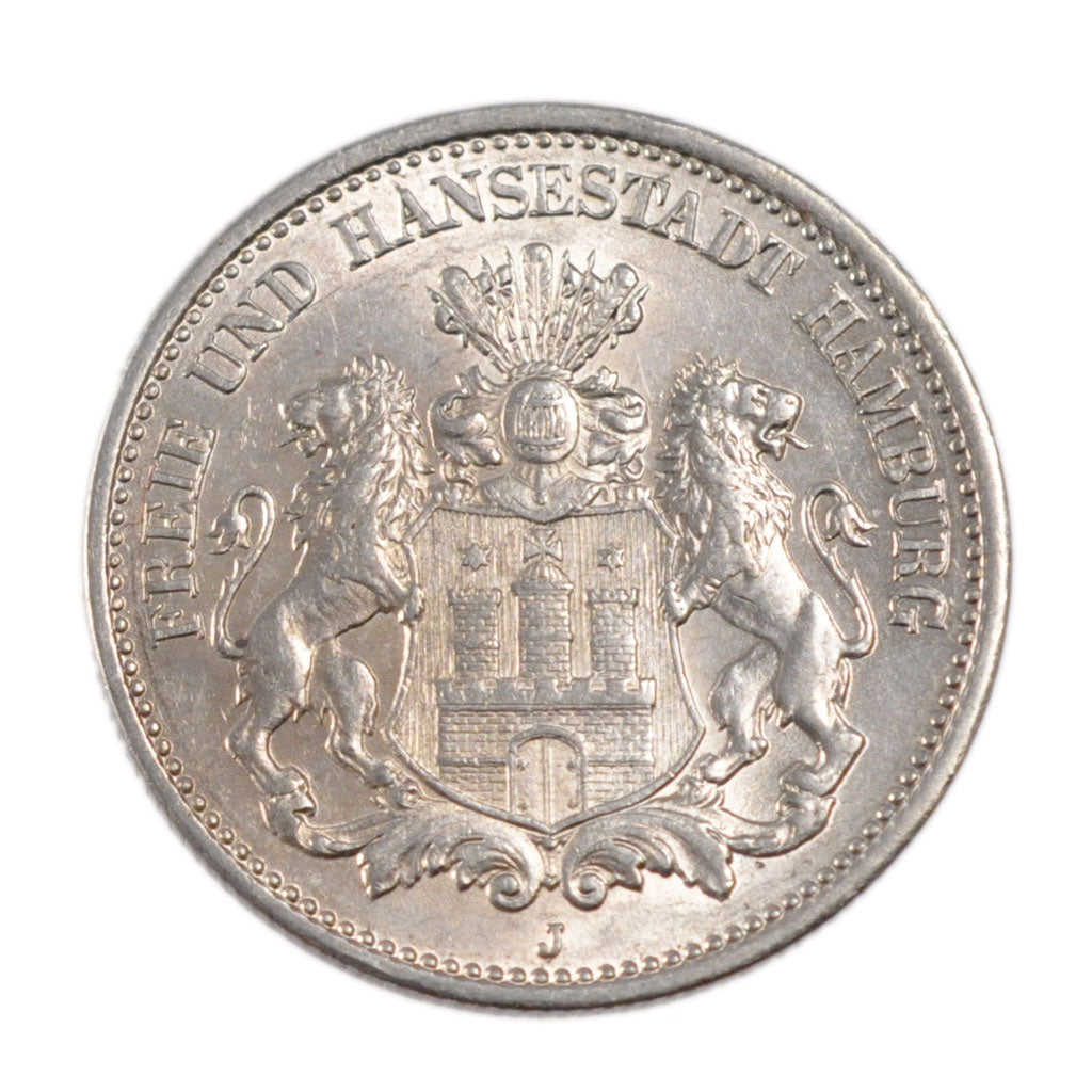 Monnaie, Etats allemands, HAMBURG, 2 Mark, 1914, Hamburg, SUP+, Argent, KM:612