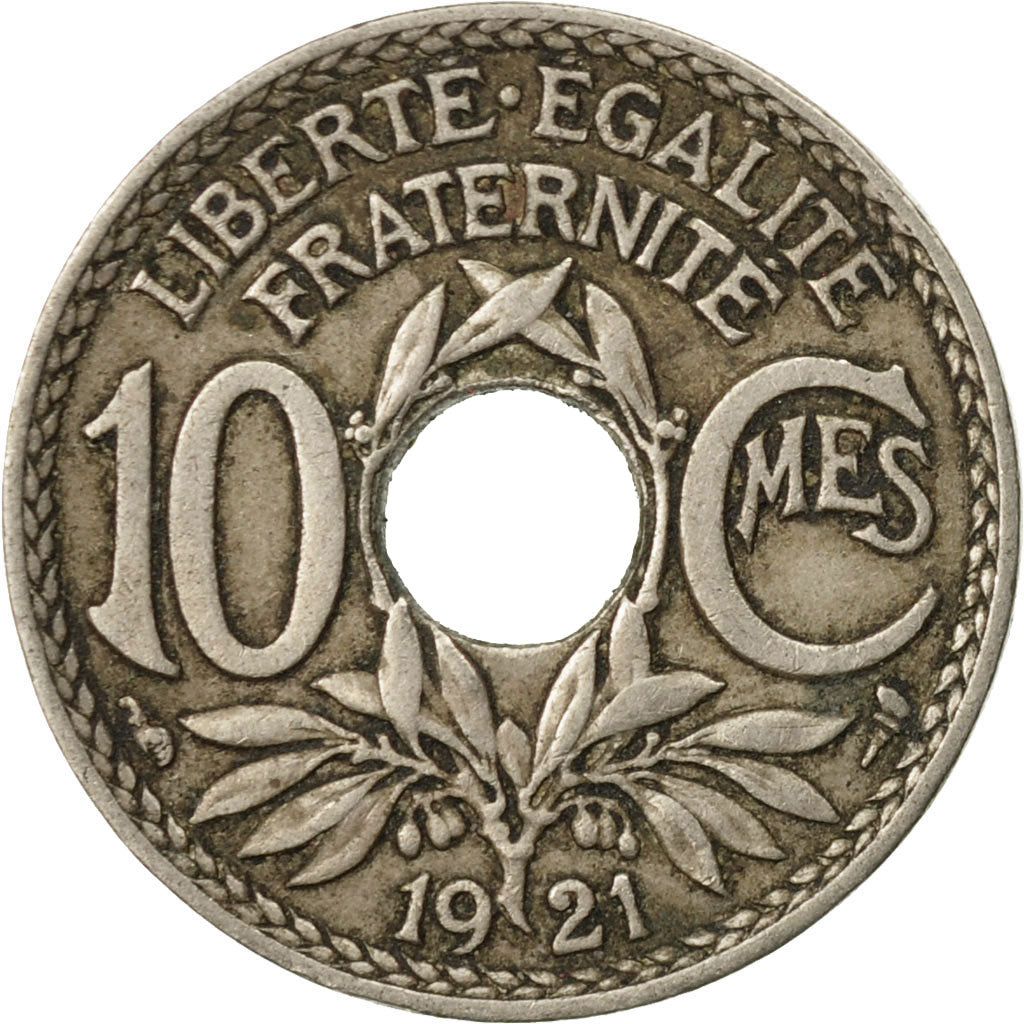 Münze, Frankreich, Lindauer, 10 Centimes, 1921, Paris, S+, Copper-nickel