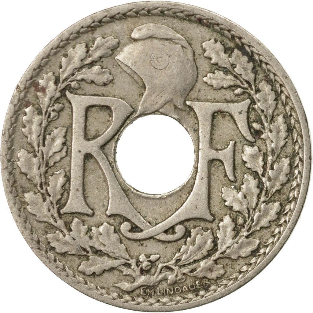 Moneta, Francia, Lindauer, 10 Centimes, 1920, Paris, MB, Rame-nichel, KM:866a