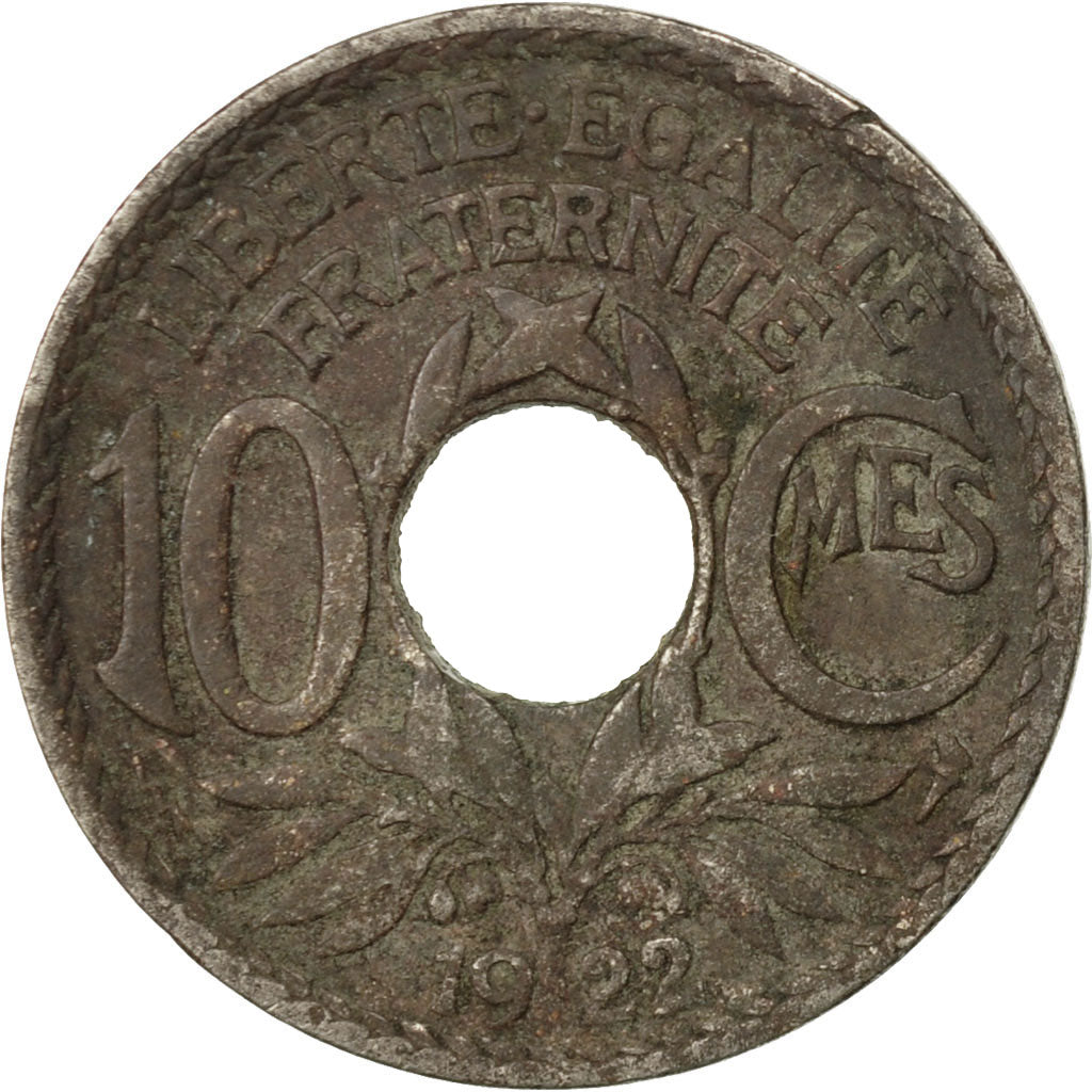 Coin, France, Lindauer, 10 Centimes, 1922, Paris, F(12-15), Copper-nickel
