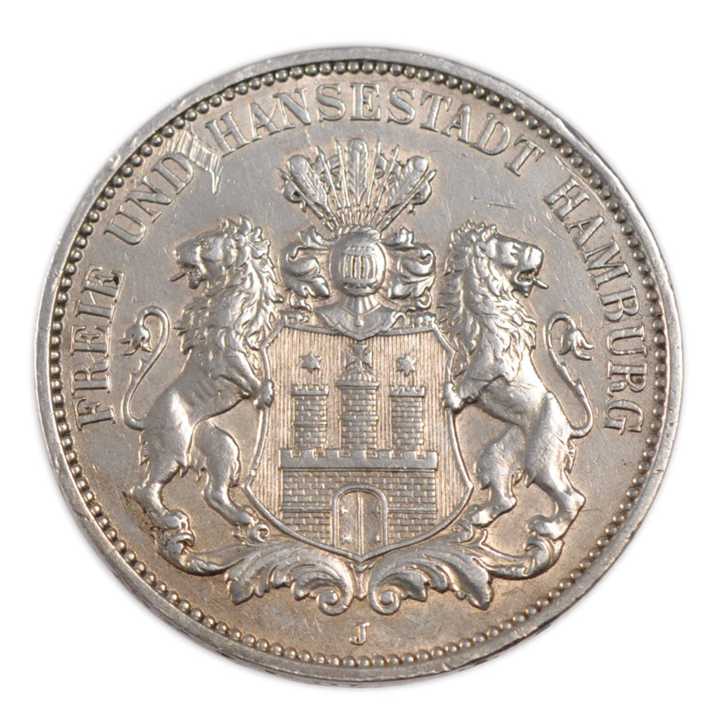 Monnaie, Etats allemands, HAMBURG, 3 Mark, 1911, Hamburg, TTB+, Argent, KM:620