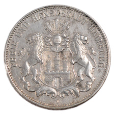 Coin, German States, HAMBURG, 3 Mark, 1914, Hamburg, AU(50-53), Silver, KM:620