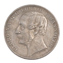 GERMAN STATES, Thaler, 1864, Hannover, KM #230, EF(40-45), Silver, 18.30
