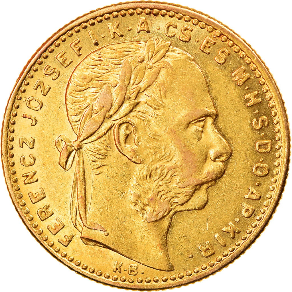 Coin, Hungary, Franz Joseph I, 8 Forint 20 Francs, 1889, Kormoczbanya
