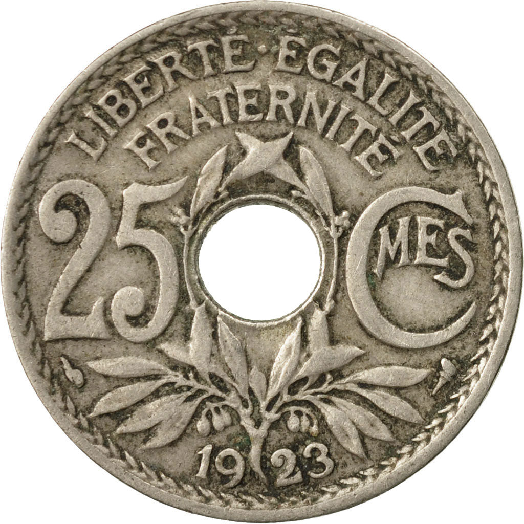 Monnaie, France, Lindauer, 25 Centimes, 1923, TB+, Copper-nickel, Gadoury:380