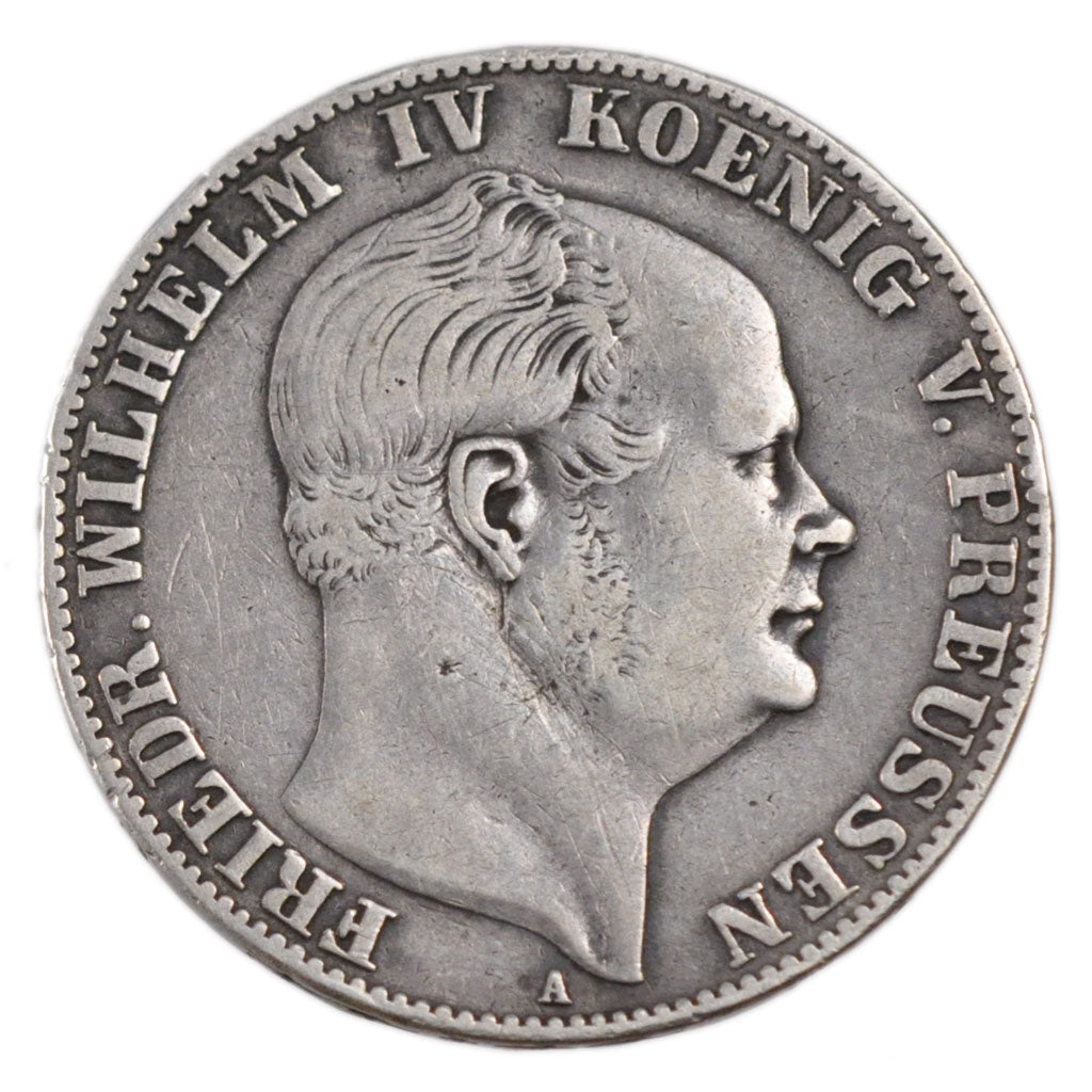 German States, 1 Thaler, 1860, Berlin, KM #471, VF(30-35), Silver, 33, 18.20