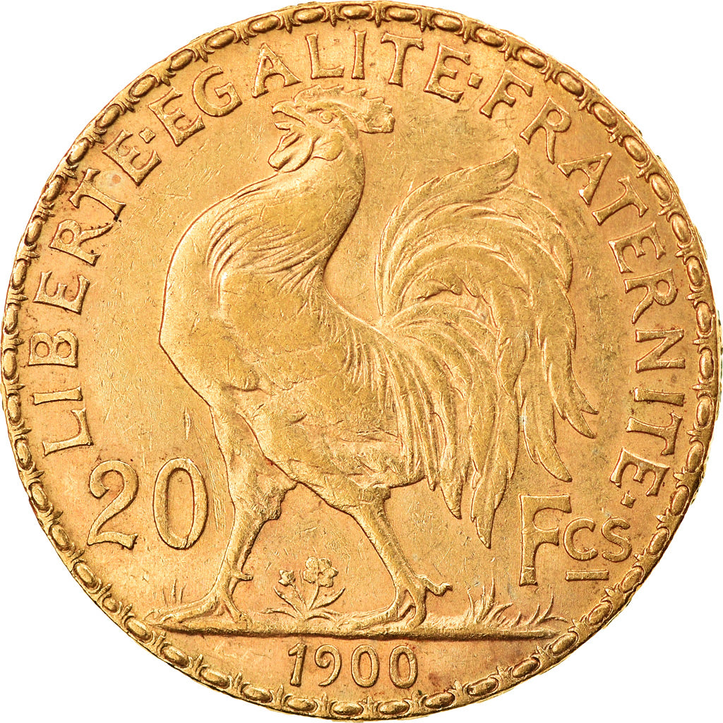 Coin, France, Marianne, 20 Francs, 1900, AU(55-58), Gold, KM:847