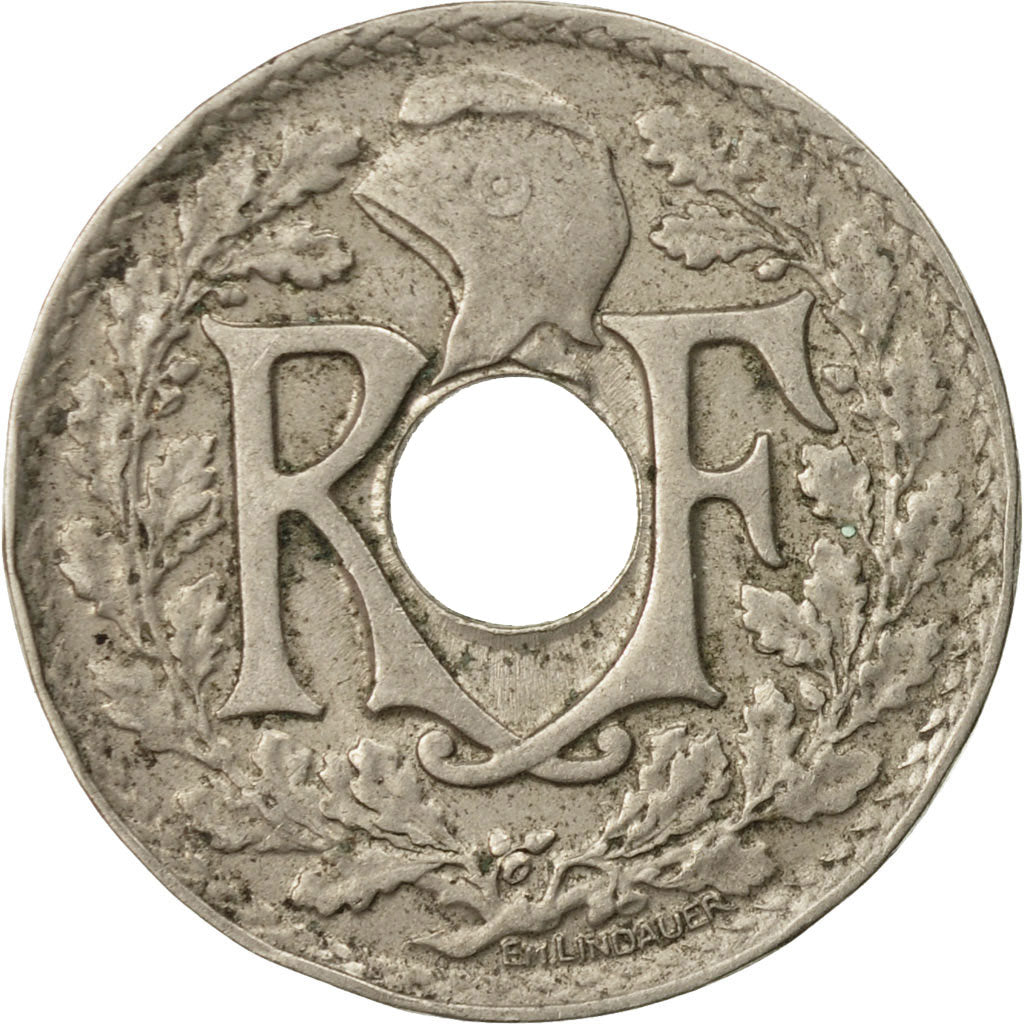 Moneta, Francja, Lindauer, 25 Centimes, 1933, VF(30-35), Miedź-Nikiel, KM:867a